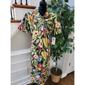 Citi Dress Women's Floral Cotton Single Breasted Blazer & Maxi 2 Piece Suit 18